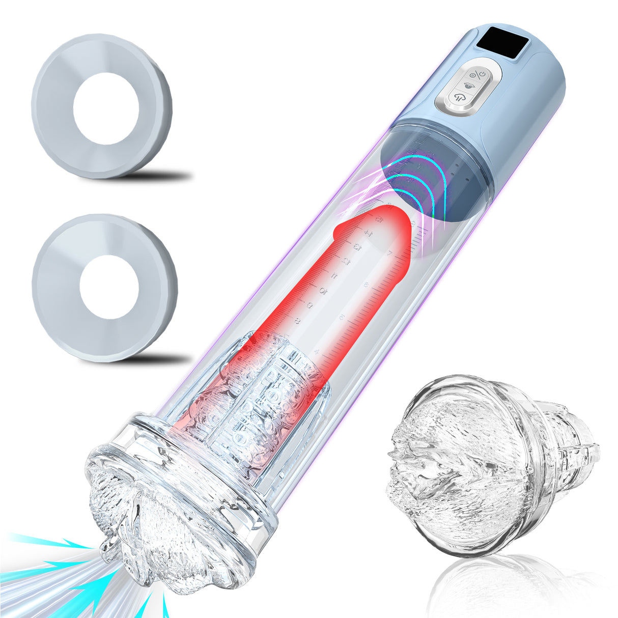 Super Sucking Water Spa Penis Pump for men Bigger Thicker Longer and Stronger