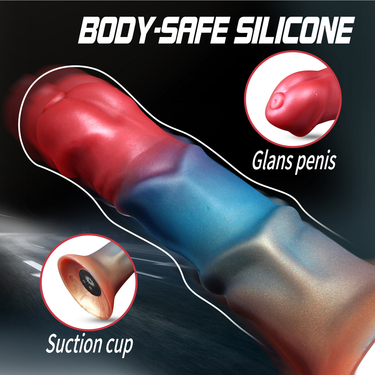 Alien Horse Simulation Thrusting Dildo 8 Inches