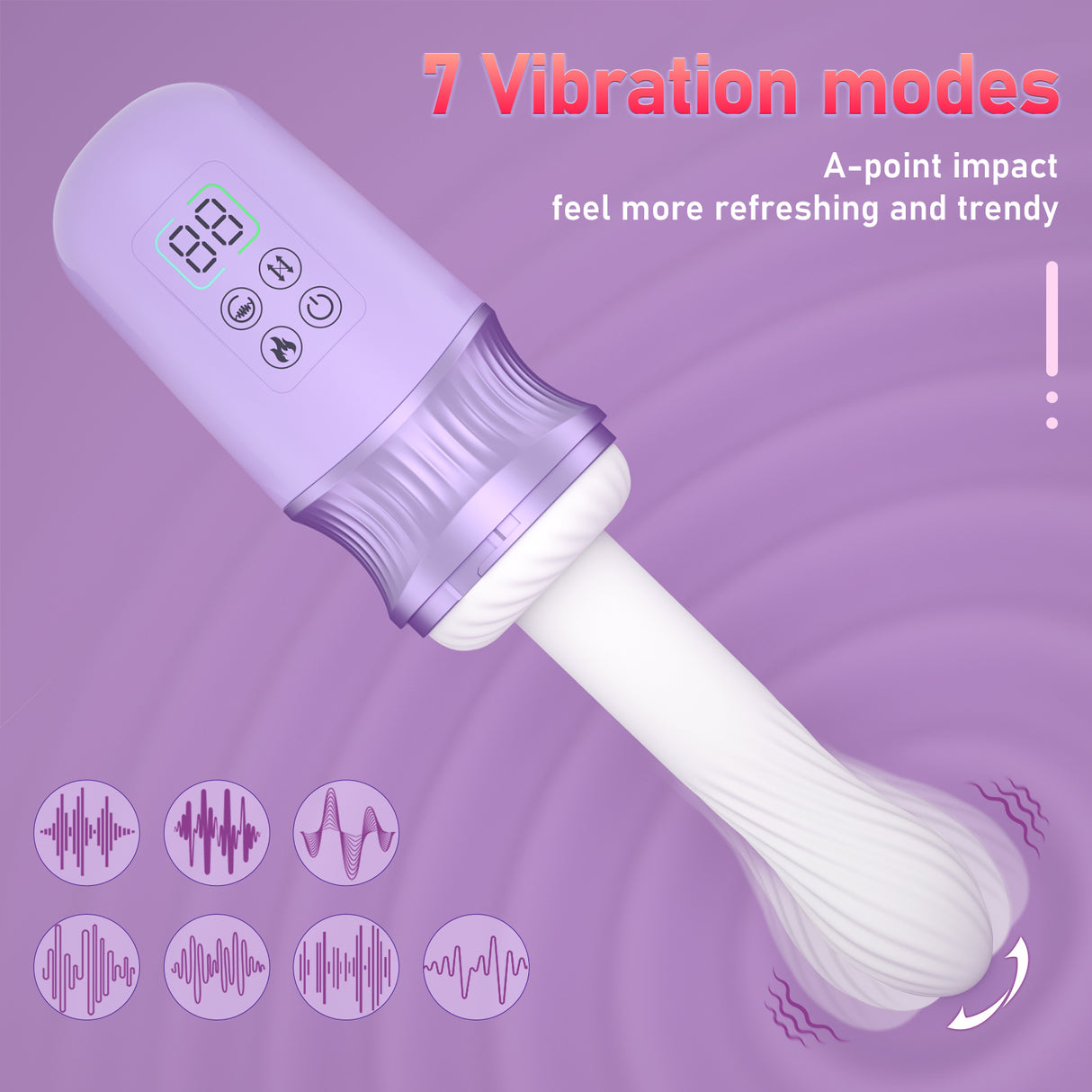 G Spot Clitoral Vibrating Thrusting Dildo APP control