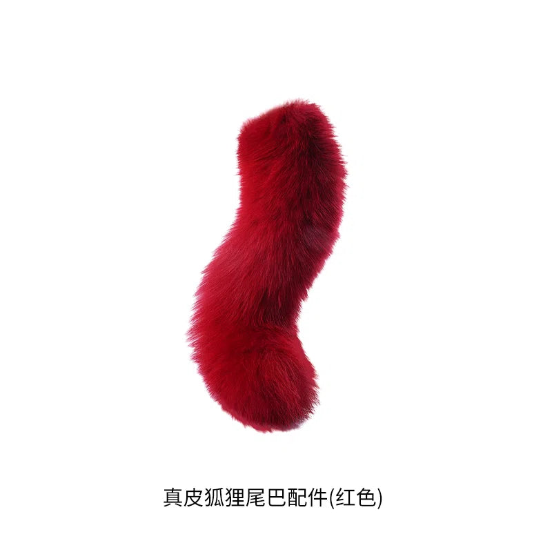 UPKO Remote control Swinging&Vibrating Anal Plug With Fox Fur Tail