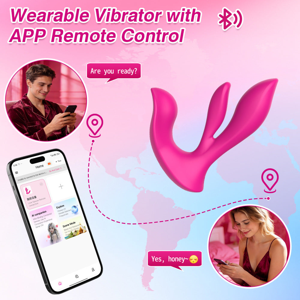 Wearable vibrator with APP Remote control