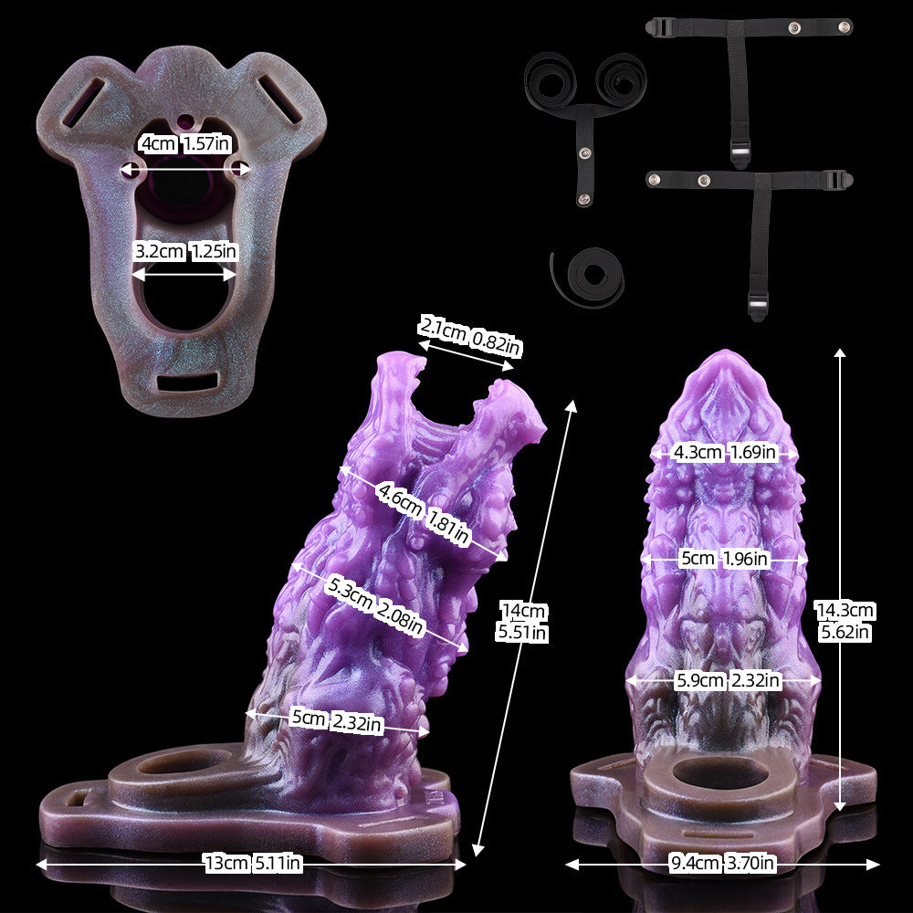 FAAK Multiple sizes Penis enlargement silicone leather cover