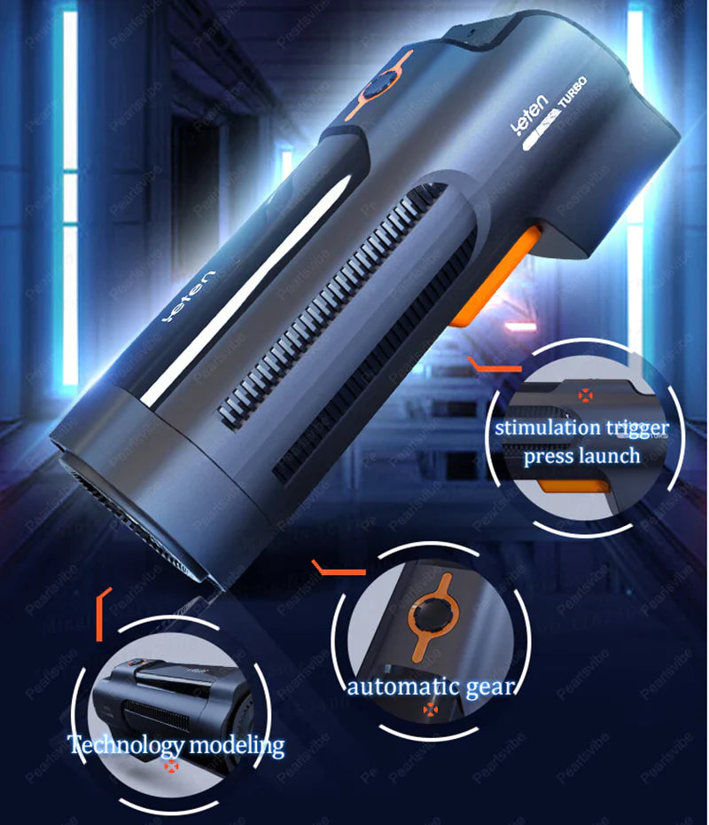 Leten Gun King Male Masturbator Oral Sucking Sex Toy For Man