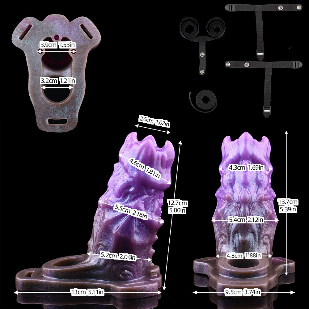 FAAK Multiple sizes Penis enlargement silicone leather cover