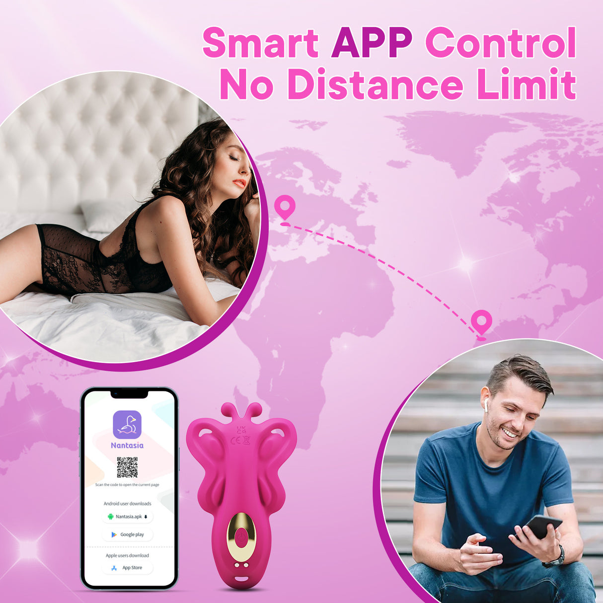 APP Control Butterfly Vibrating Panties With 9 Vibration Modes