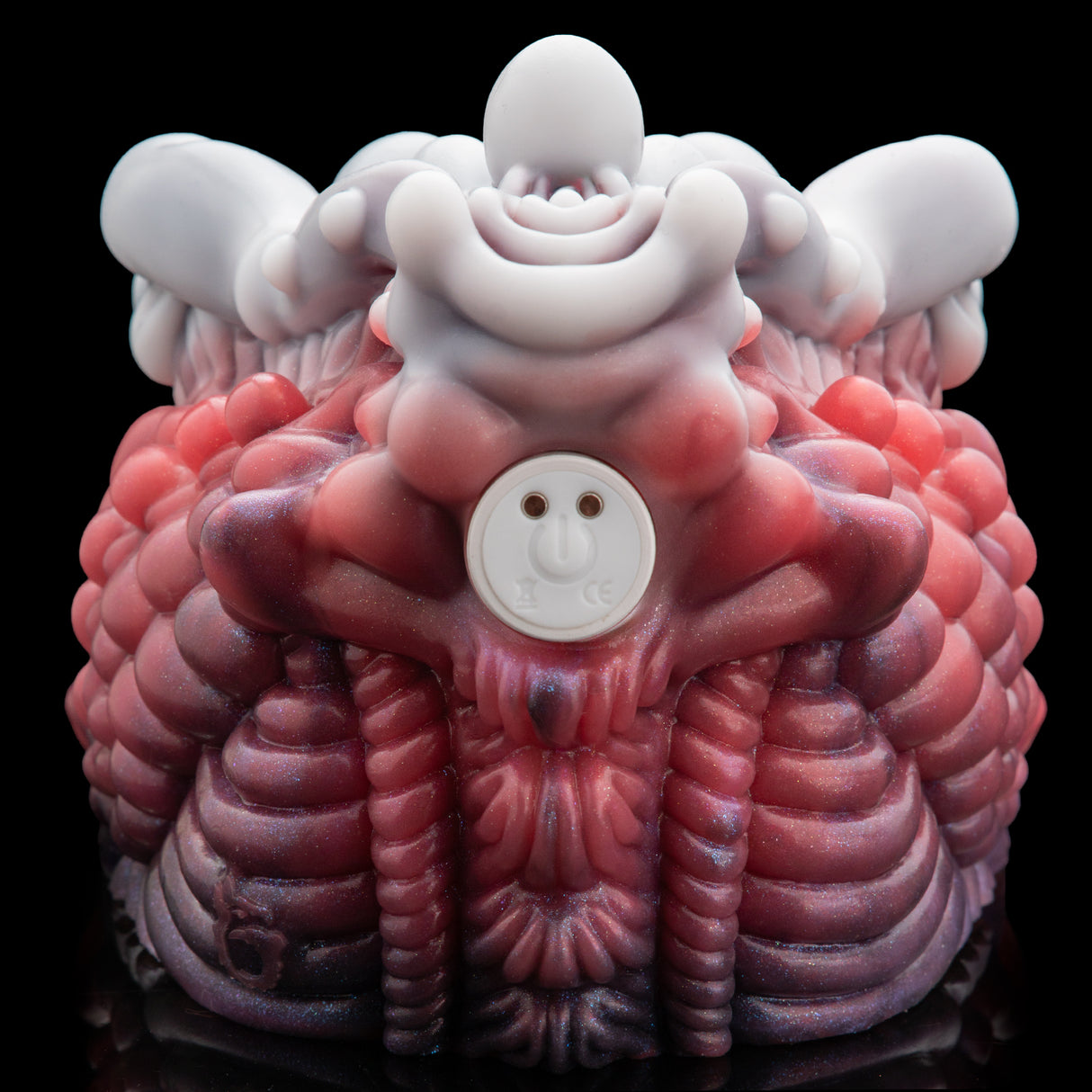 Fantasy Alien Pussy Grinder Sex Toy Platinum Silicone Vibrating Male Masturbator