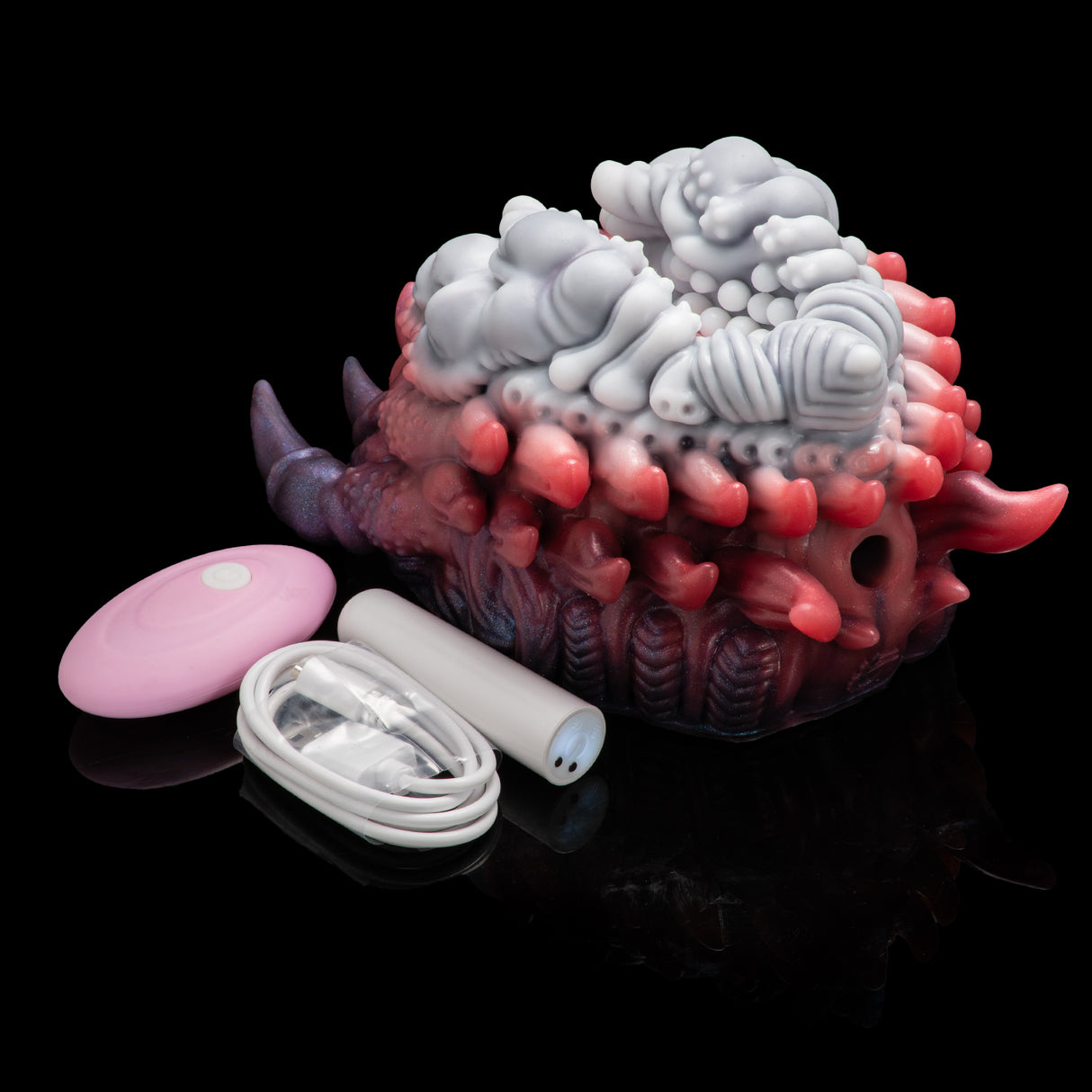 Alien Fantasy Vibrating Grinder Sex Toy OpenChannel Pussy Grinder for Penis Desensitization