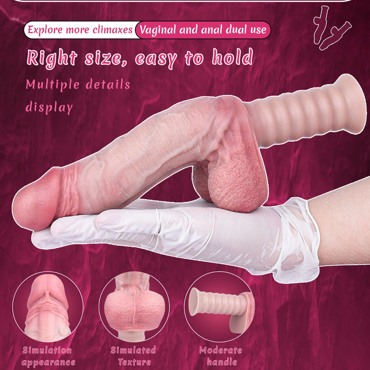 2025 new arrivel Handheld Realistic Dildo for Deep Play 7 Inches