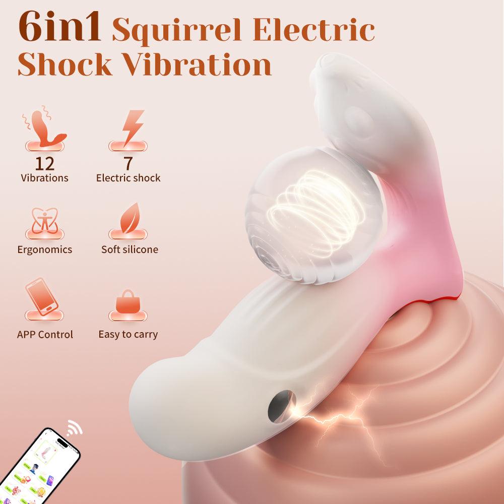 Yeain Squirrel Wearable E Stim and G Spot Vibrator shock clitoris vibrator APP