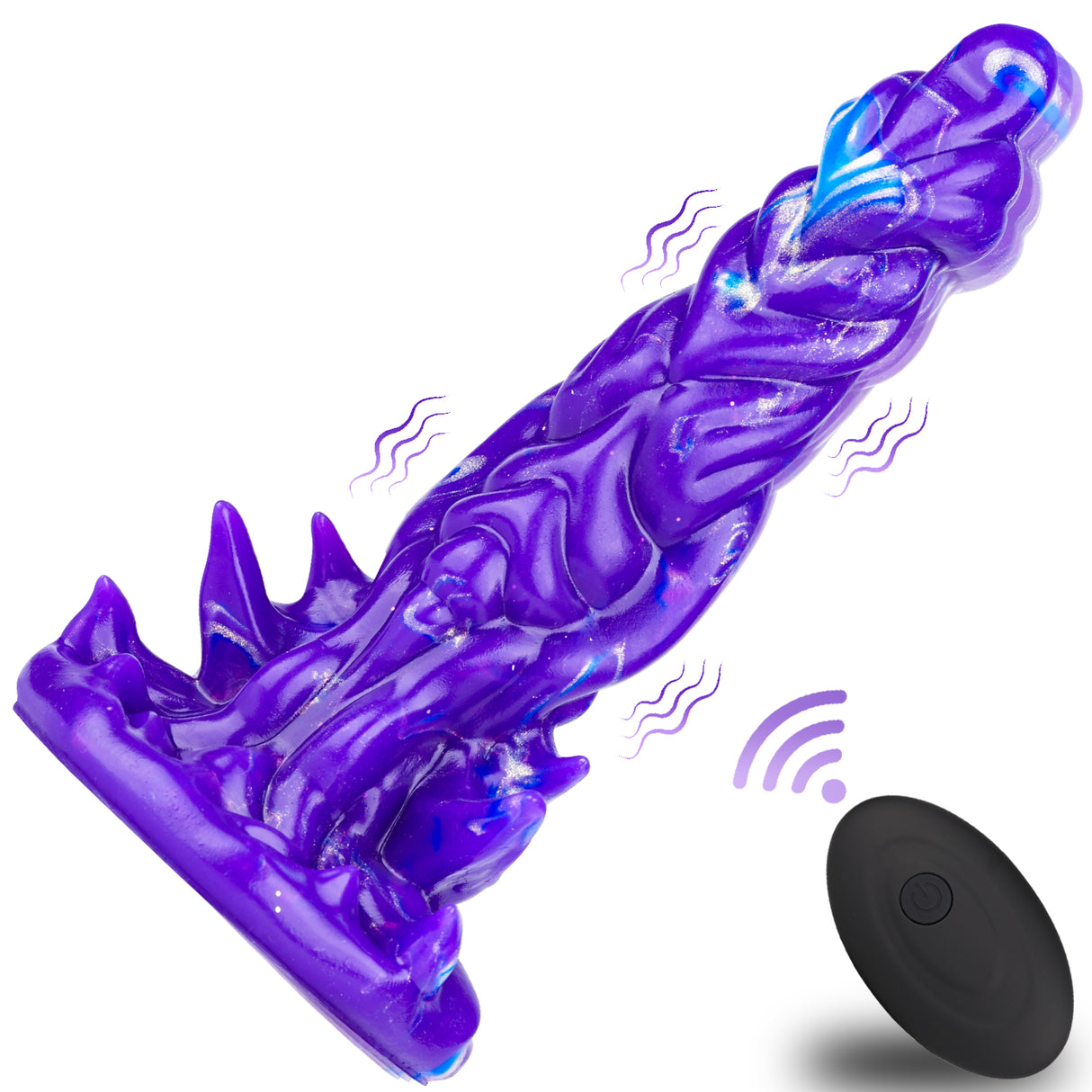 8 Inch One Button Control 10 Vibration Modes Alien Dildo Vibrator