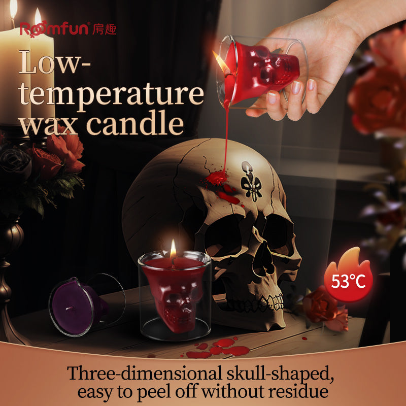 2024 new arrival BDSM Skull Cup Low Temperature Seduction Candle High Quality Safe And Durable