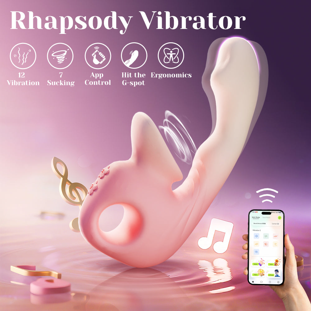 Yeain Rhapsody Clit Sucking Licking G-Spot Vibrator Dildo with APP control