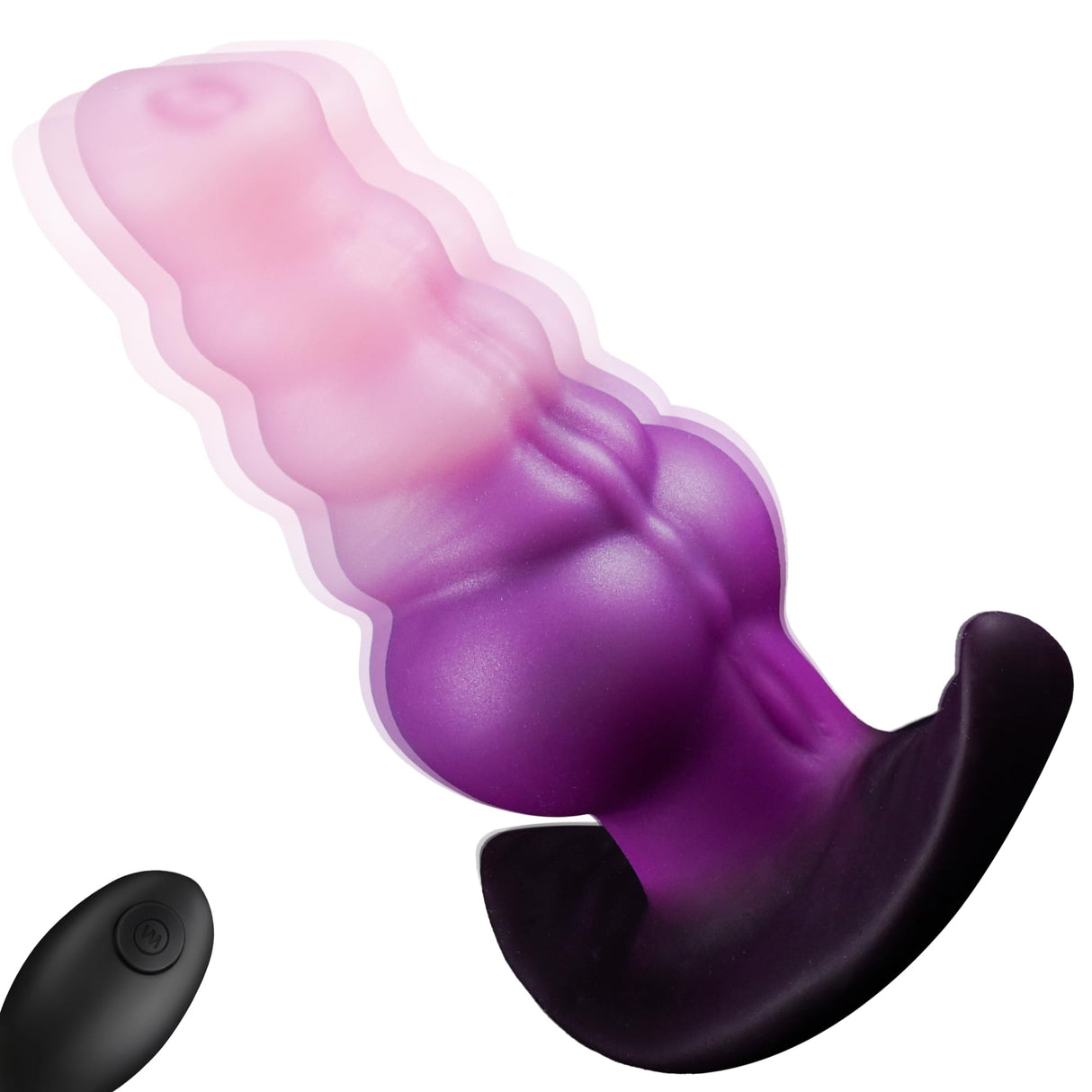 Vibrating Canine Dildo Plug with remote control