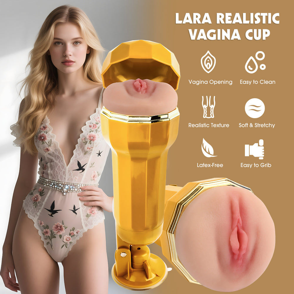 Lara Realistic Vagina Cup Automatic Masturbators for men