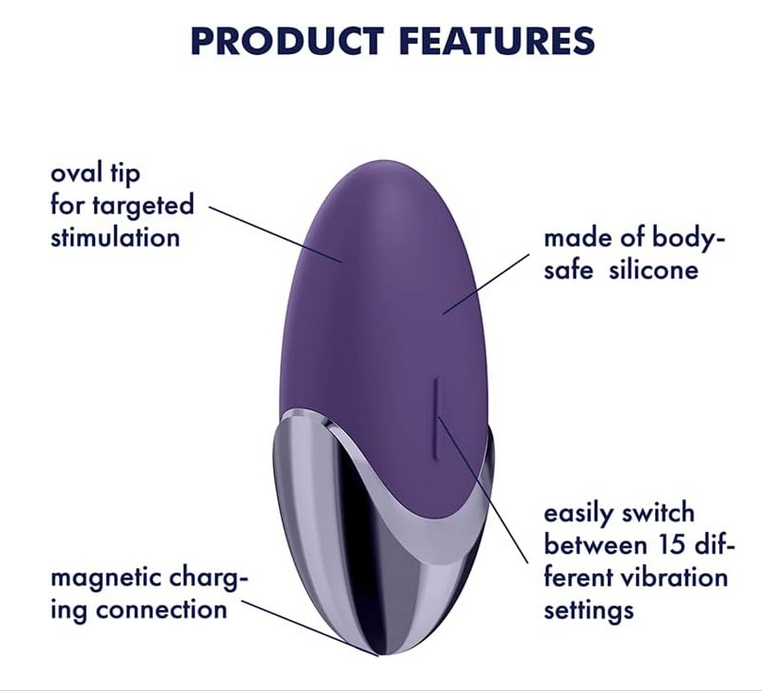 Satisfyer Purple Pleasure Lay-on Vibrator Clitoral Stimulator
