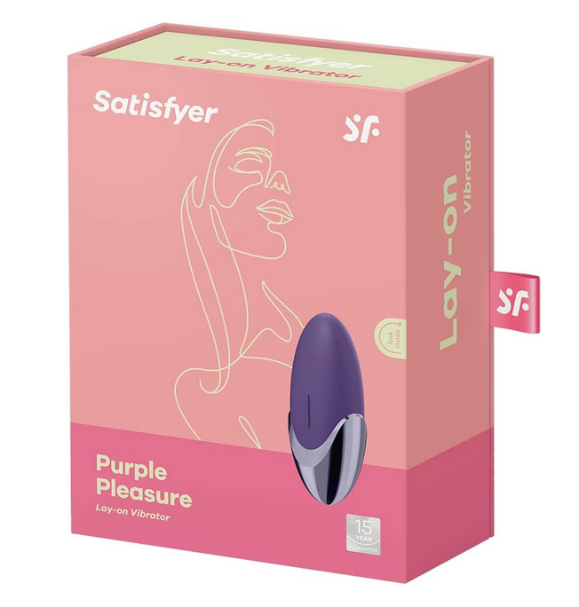 Satisfyer Purple Pleasure Lay-on Vibrator Clitoral Stimulator