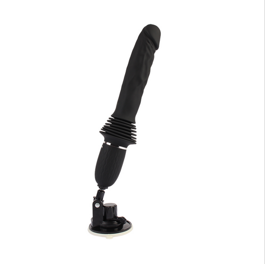 2024 Chisa Upgrade Asmodeus Thrusting Telescopic Black Heating Dildo with Remote control
