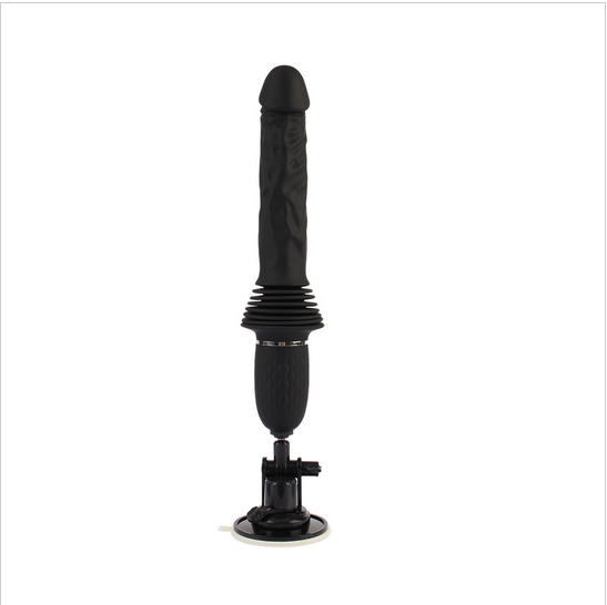 2024 Chisa Upgrade Asmodeus Thrusting Telescopic Black Heating Dildo with Remote control