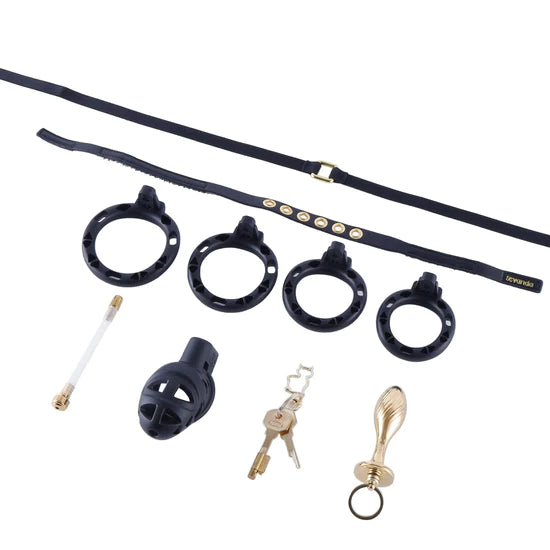 Sevanda Rattlesnake Plastic Male Chastity Belt with Anal Plug