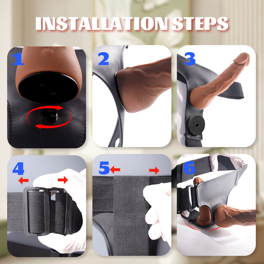 2025 Best Wearable Double Dildos with vibrating telescoping for lesbian