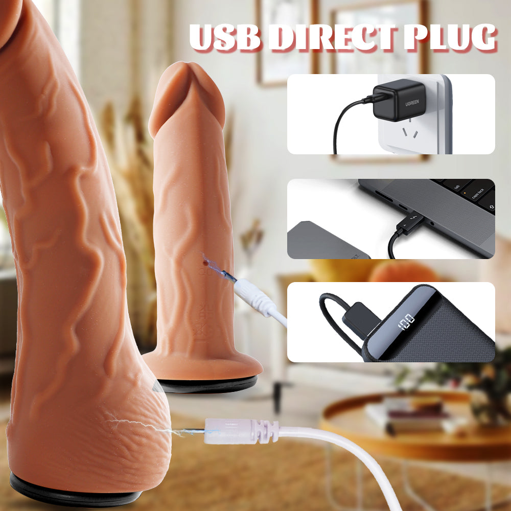 2025 Best Wearable Double Dildos with vibrating telescoping for lesbian