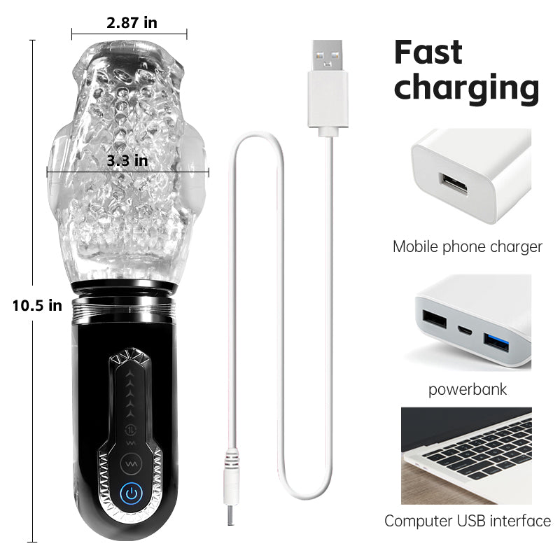 2025 Thrusting vibration Rotation Masturbator Cup