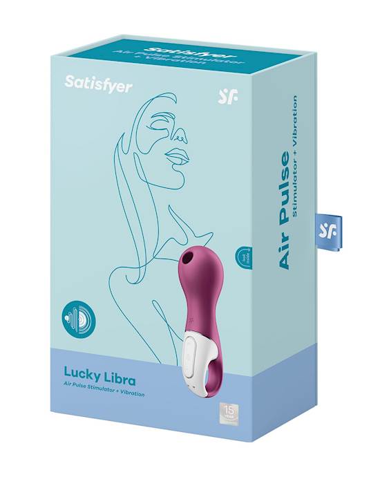 Satisfyer Lucky Libra Air pulse stimulator Suction Vibrator 6.2 Inch