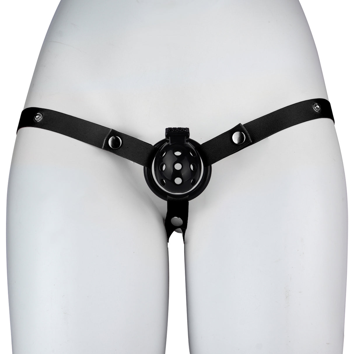 FAAK wearable ABS resin hollow chastity Cage with 4 rings.