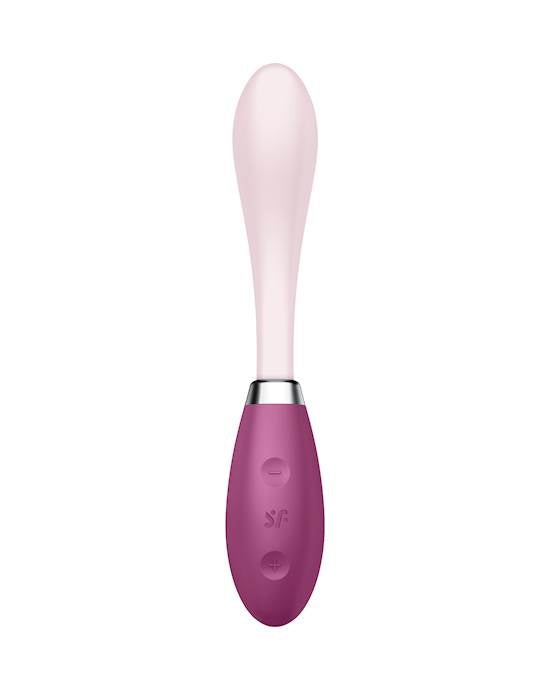 Satisfyer G-spot Flex 3 Multi Vibrator-Pink-Grey-7.6Inch