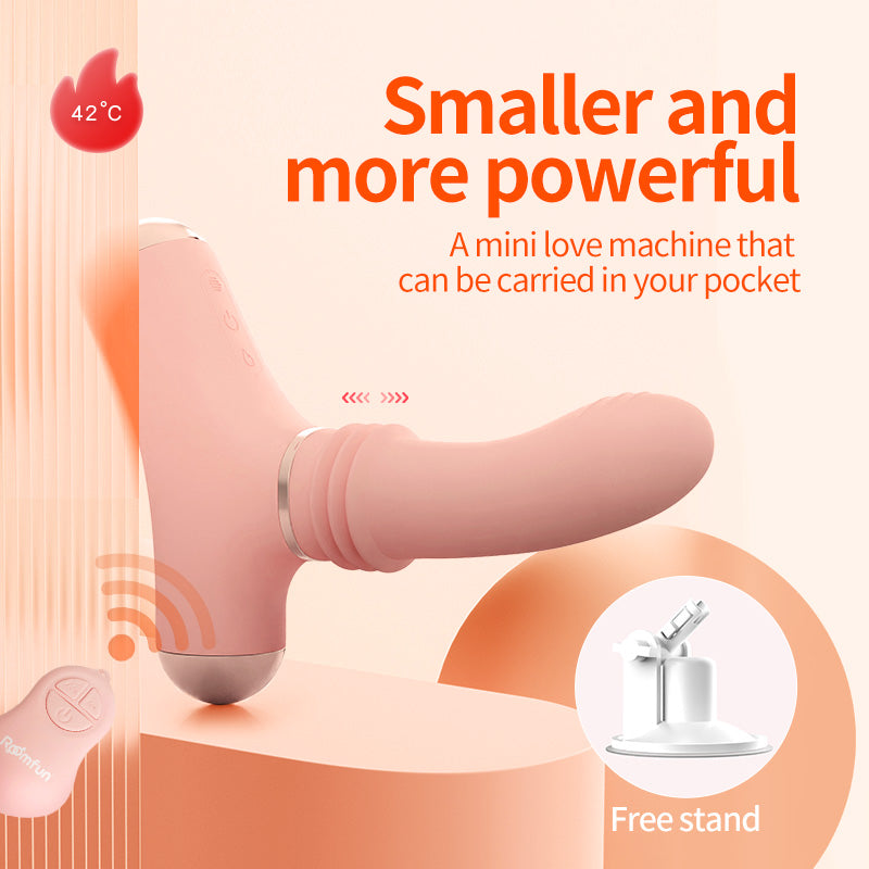 2024 New arrival ROOMFUN Strong Shock Heated Vibrators with APP control Sexy Rotating Masturbator for women