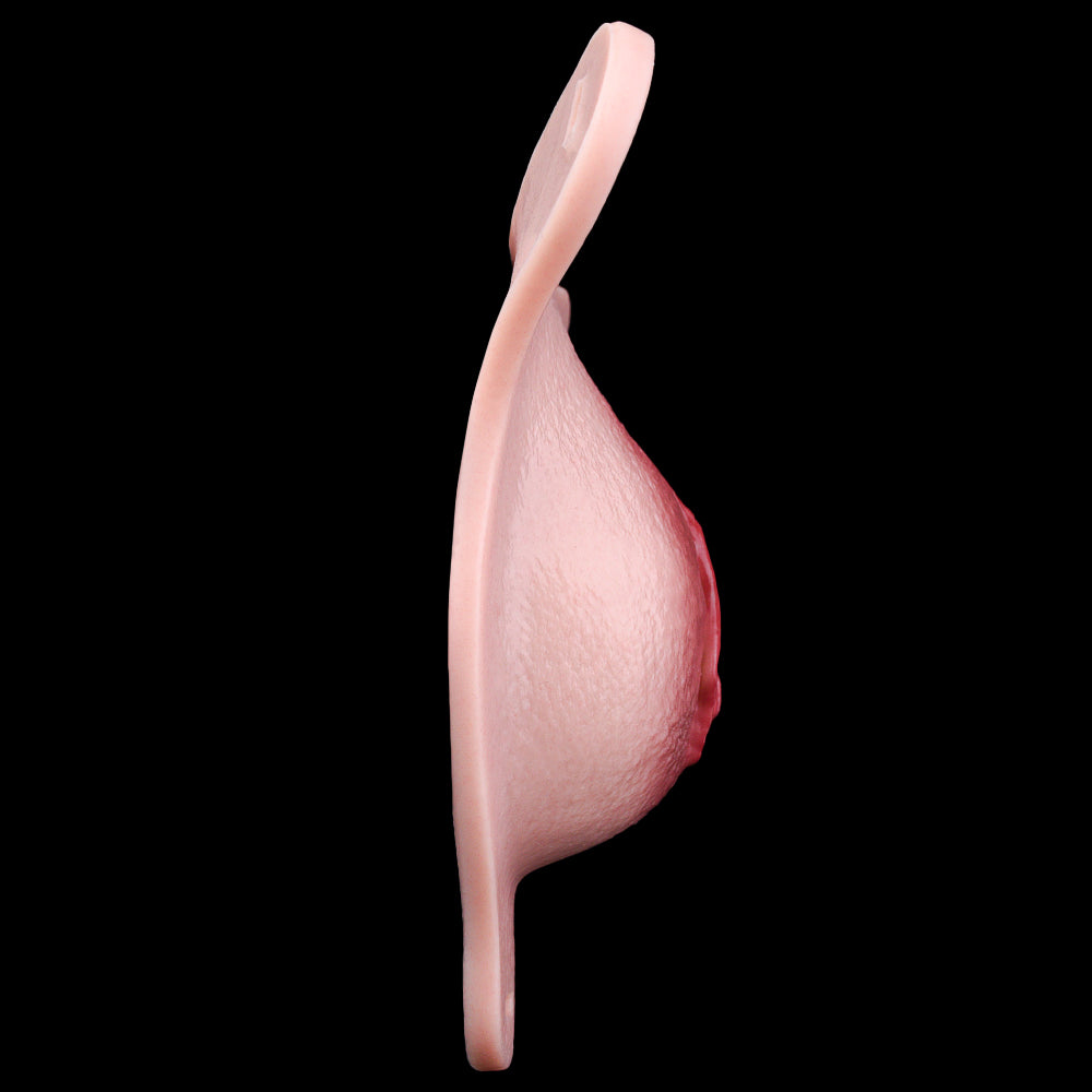 G1155Wearable Flesh Pink Silicone Fake Vagina Pussy Panty Femboy Strap On Sex Toy for Gay Lesbian