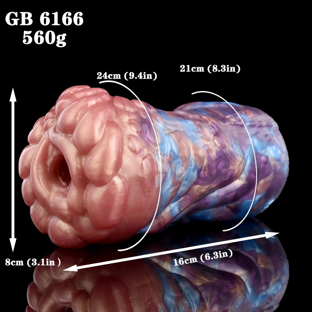 Colorful Monster Silicone Pocket Pussy Penis Exercise Masturbator