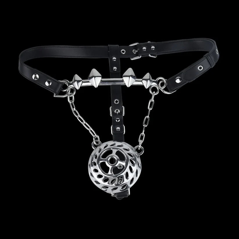 Stainless Steel Metal Dome Strap-on BDSM Toys – Bettie Bondage Male Tease Underwear