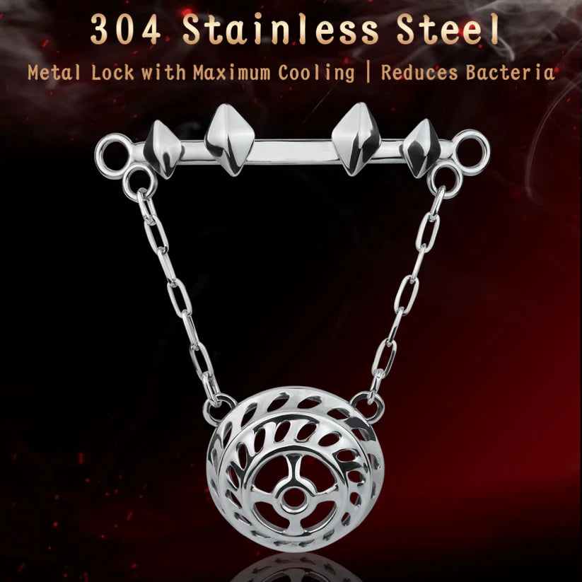 Stainless Steel Metal Dome Strap-on BDSM Toys – Bettie Bondage Male Tease Underwear