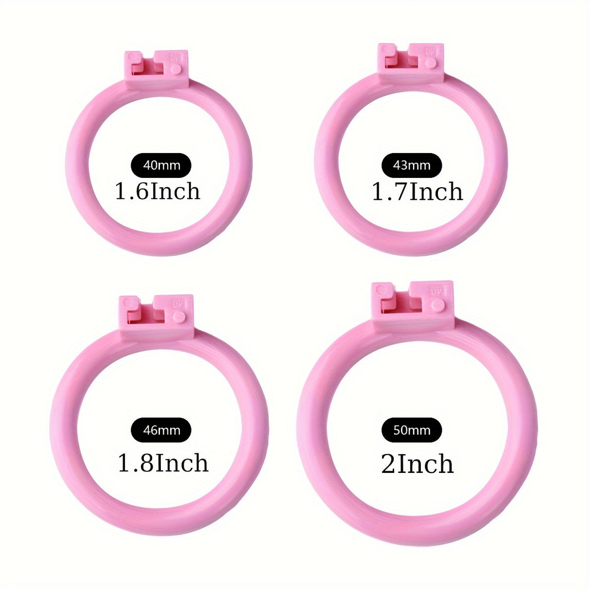 FRRK-185 Male Pink Resin Chastity Cages Device Penis Lock