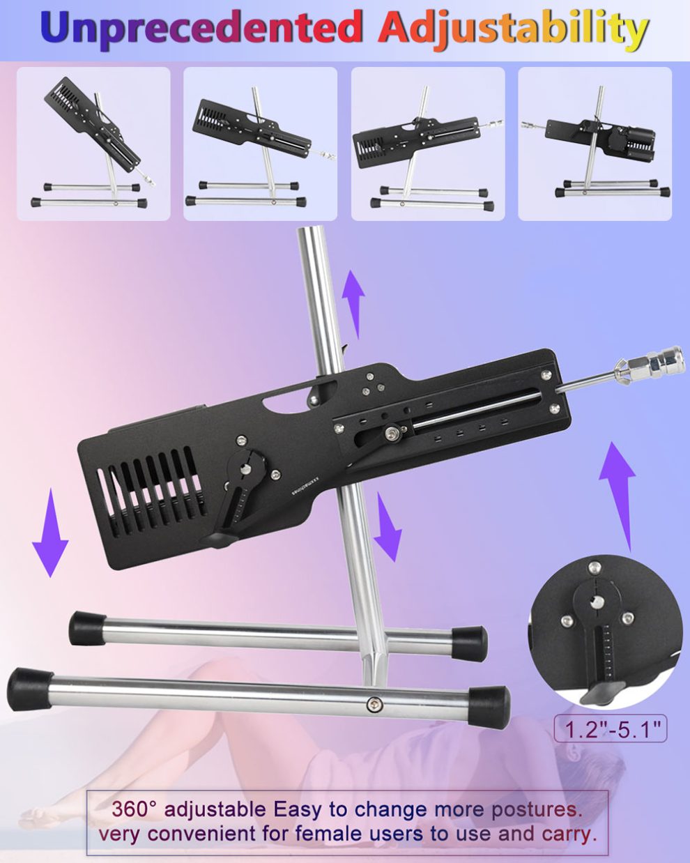 360 degree adjustment Premium Sex Machine with App
