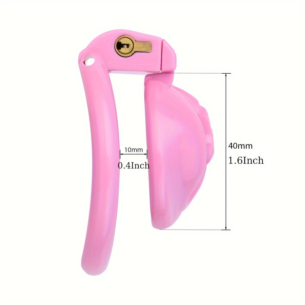 FRRK-185 Male Pink Resin Chastity Cages Device Penis Lock