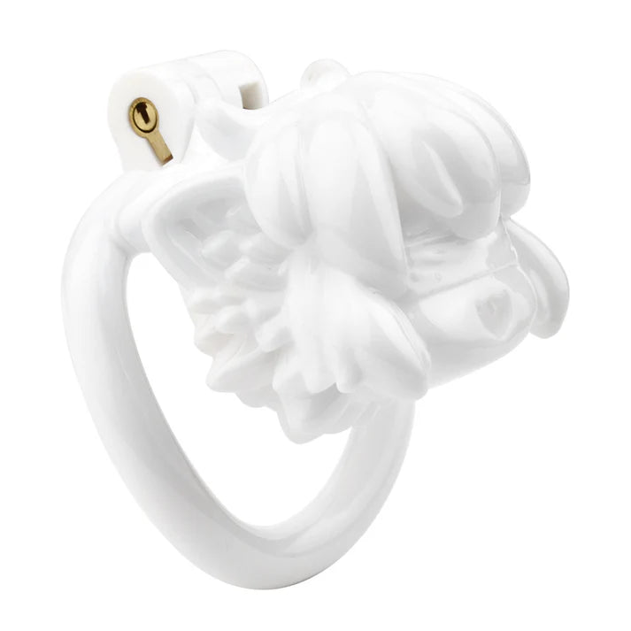 FRRK 3D Printed Anime Chastity Cage with 4 Rings and Strap