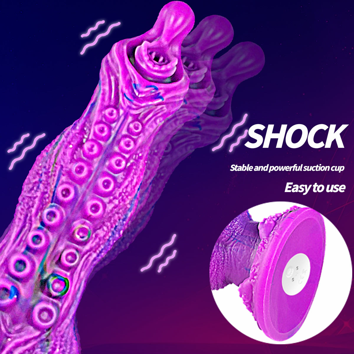 Dildo Vibrator Shock Function Sex Toy with remote control