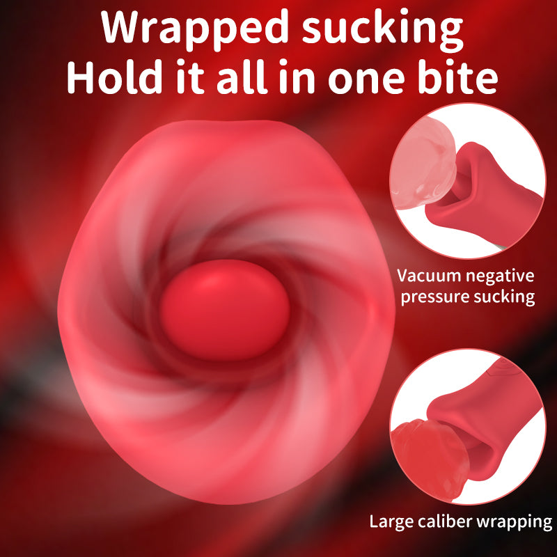 Flying fish tongue licker Real oral Licking shocking biting vibrator