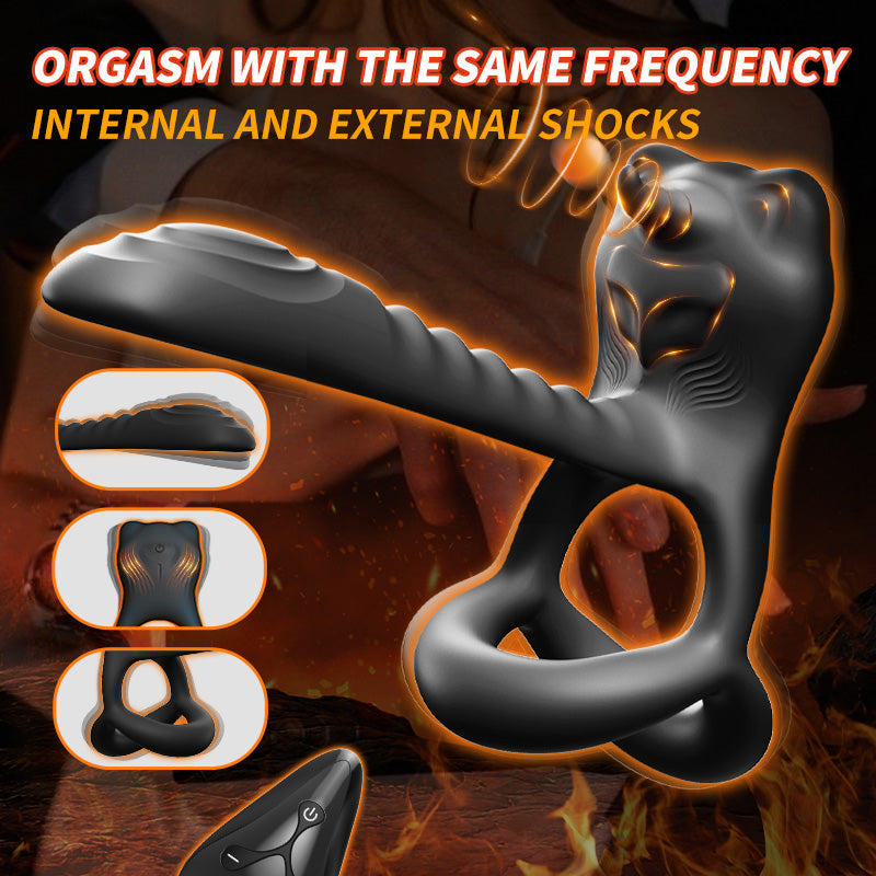 Yeain®Yezakura bull demon vibrating semen locking ring with 12 frequency vibration