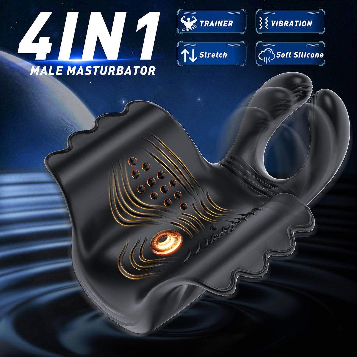Masturbating for Men Trainer Electric Glans Vibrator