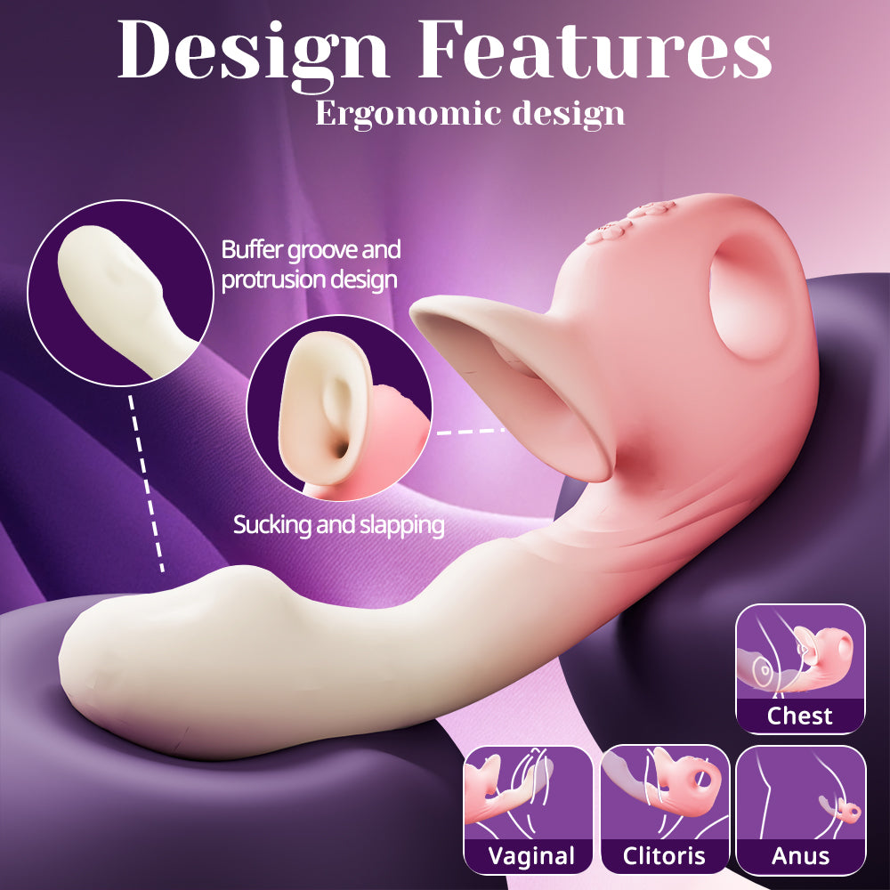 Yeain Rhapsody Clit Sucking Licking G-Spot Vibrator Dildo with APP control