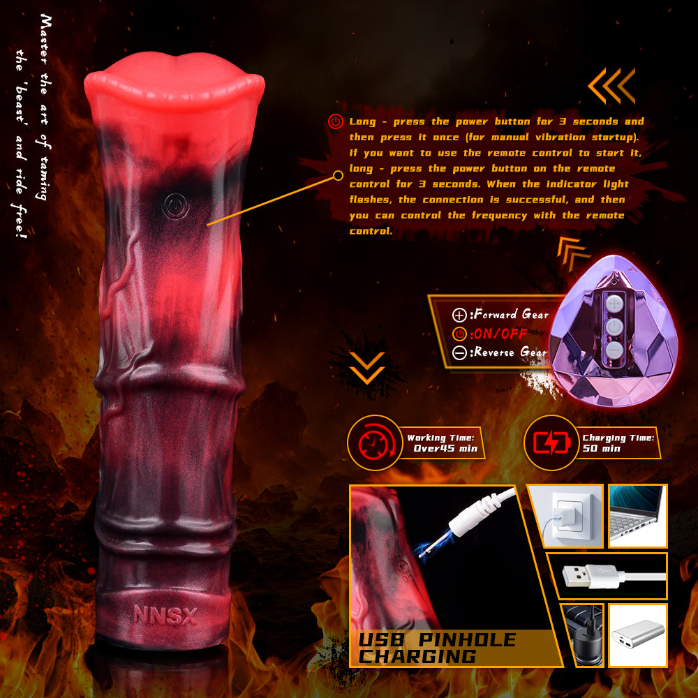 FAAK 5262 Remote Control Vibrating Cock Ring Penis Sleeve Penis Sheath Extender