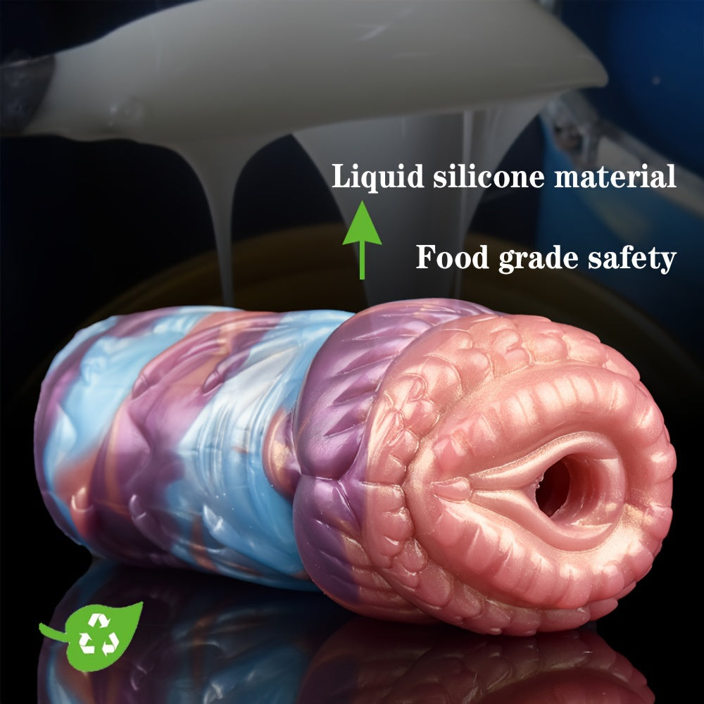 Colorful Special-shaped Silicone Pocket Pussy Penis Exercise Masturbator