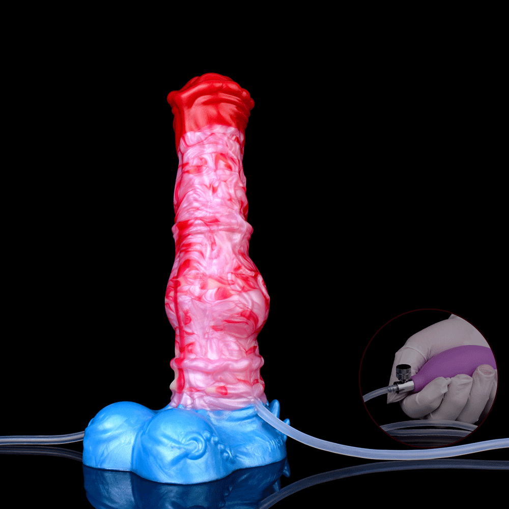 5242 Ejaculating Inflatable Dragon Dildo Anal Butt Plug