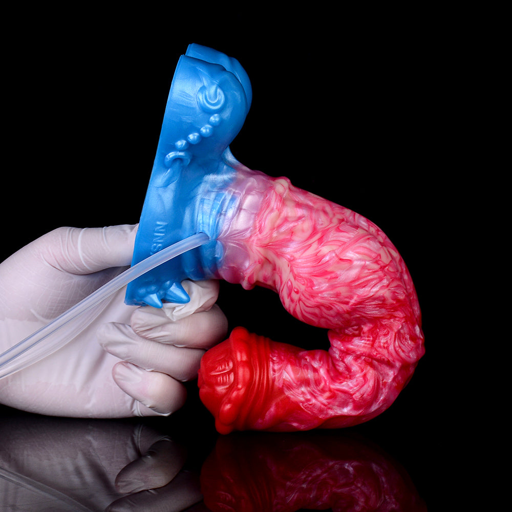 5242 Ejaculating Inflatable Dragon Dildo Anal Butt Plug