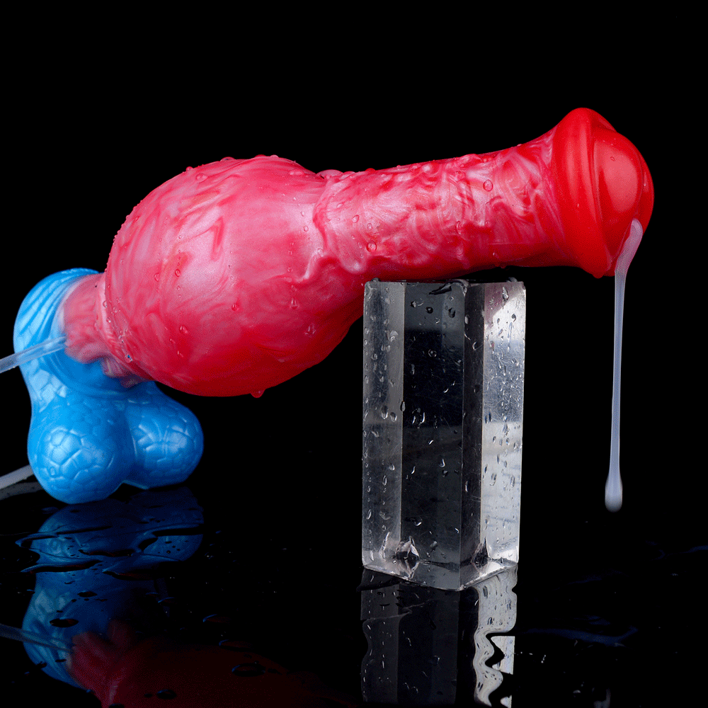 5255 Squeeze Inflatable Squirting Butt Plug Dildo