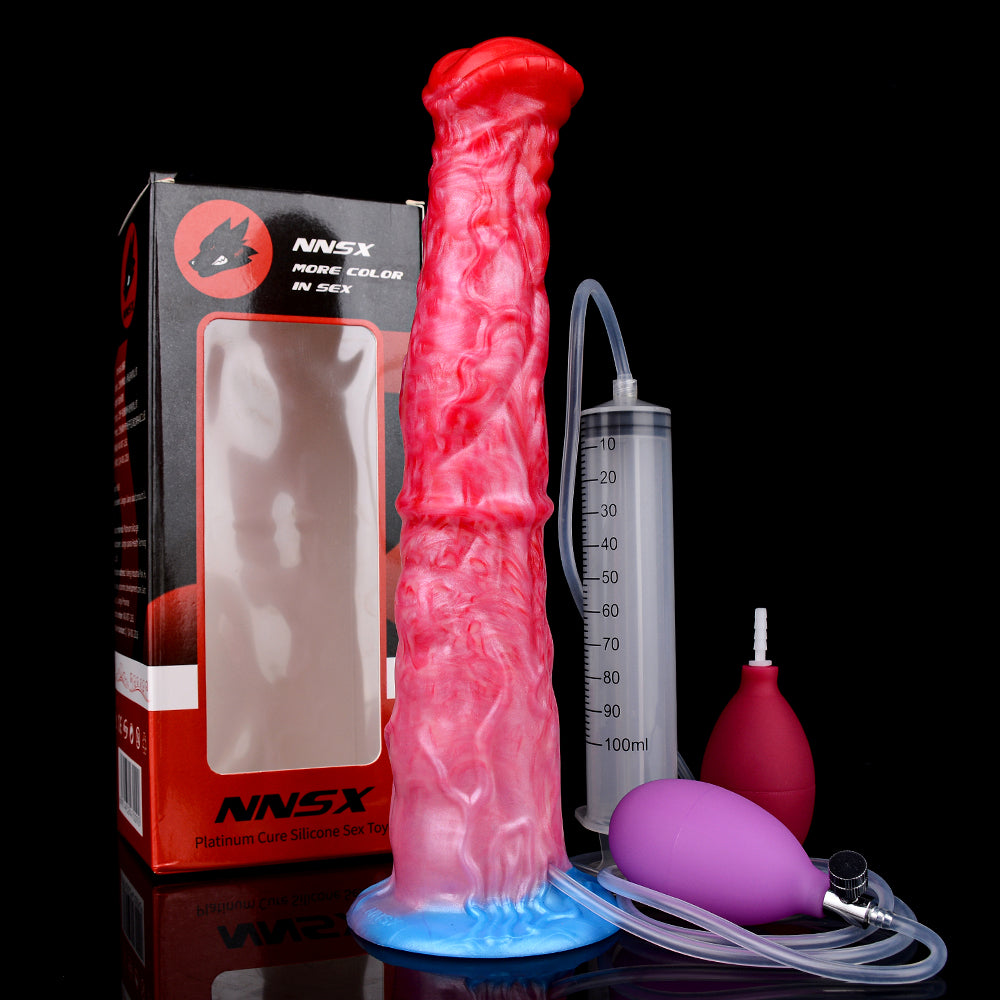 5258 Inflatable Squirting Horse Dildo for men sex toy