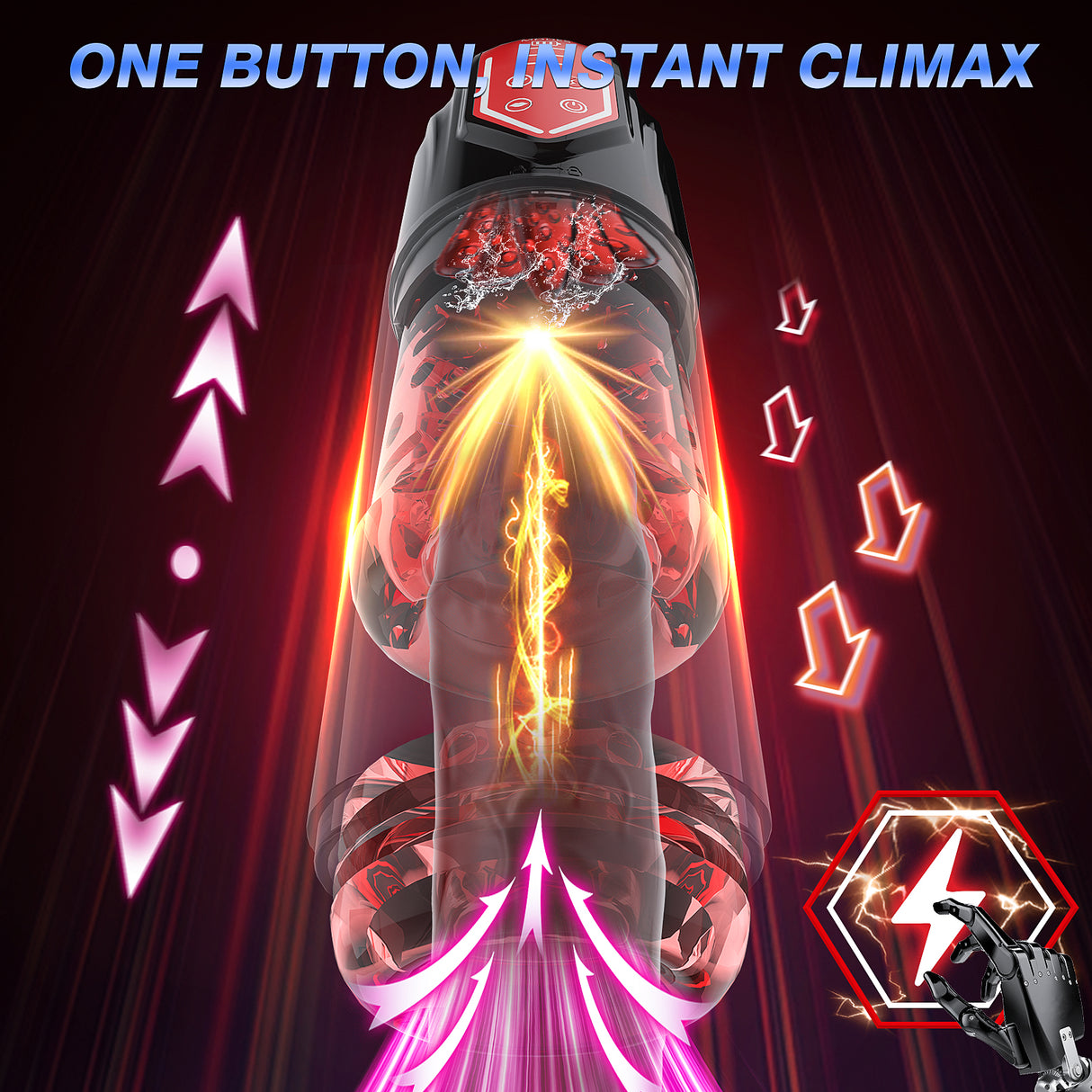 Rotating Blow job Machine with 5 Powerful Sucking & Licking Modes